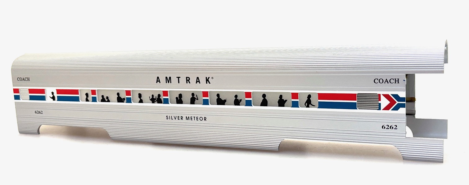 (image for) COACH SHELL AMTRAK - SILVER METEOR #6262 (60' O SCALE)