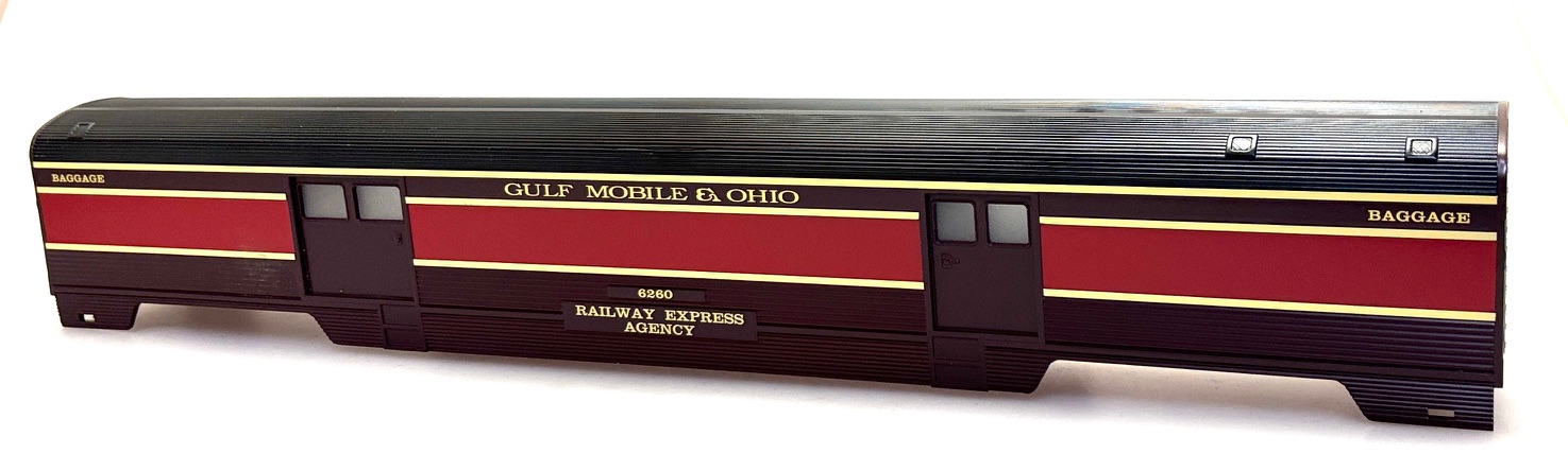 (image for) BAGGAGE SHELL GULF MOBILE & OHIO - RAILWAY EXPRESS AGENCY #6260 (72' O SCALE)