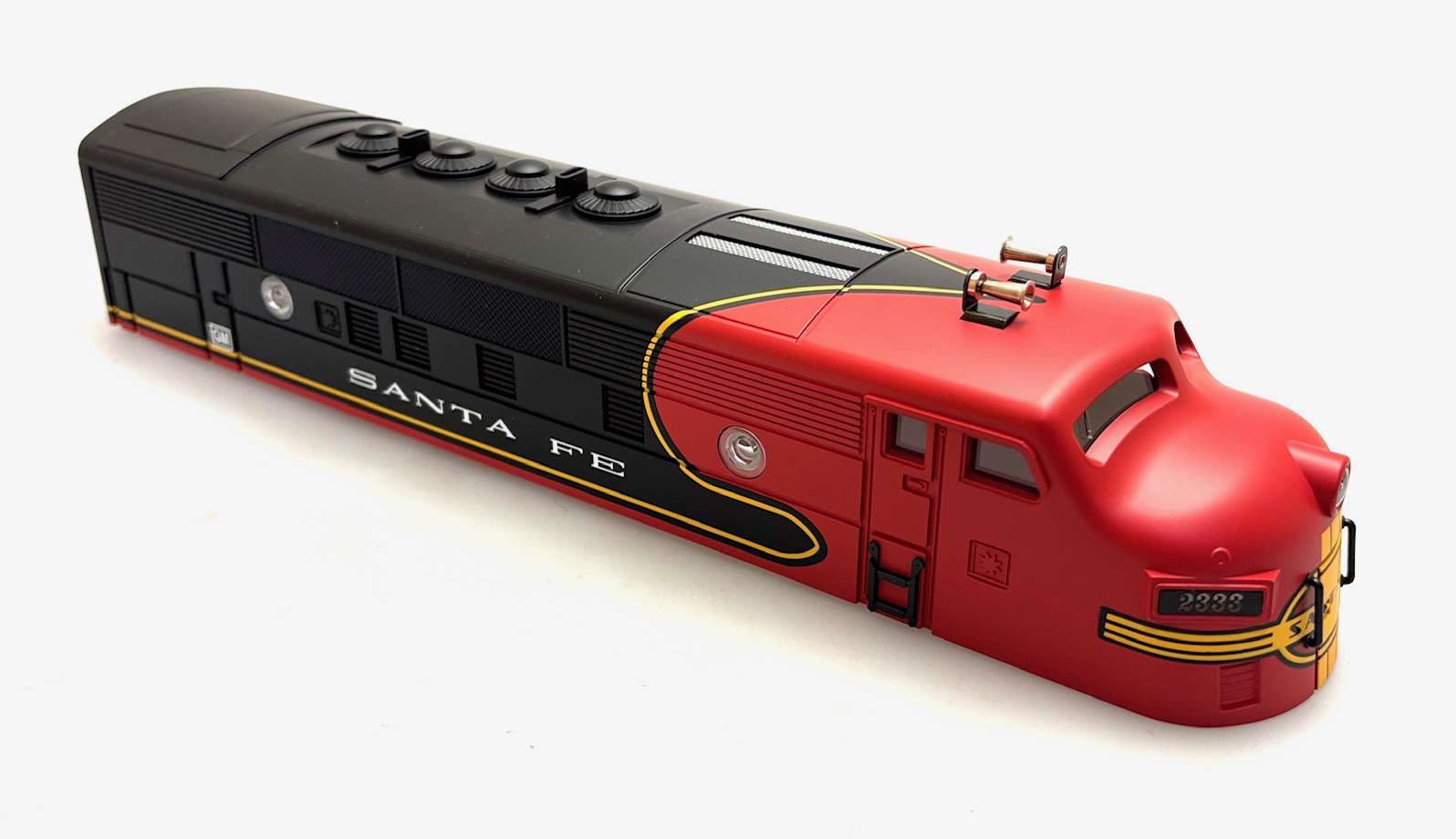 (image for) Body Shell - Santa Fe - Red and Black #2333 (O Scale F-3A)
