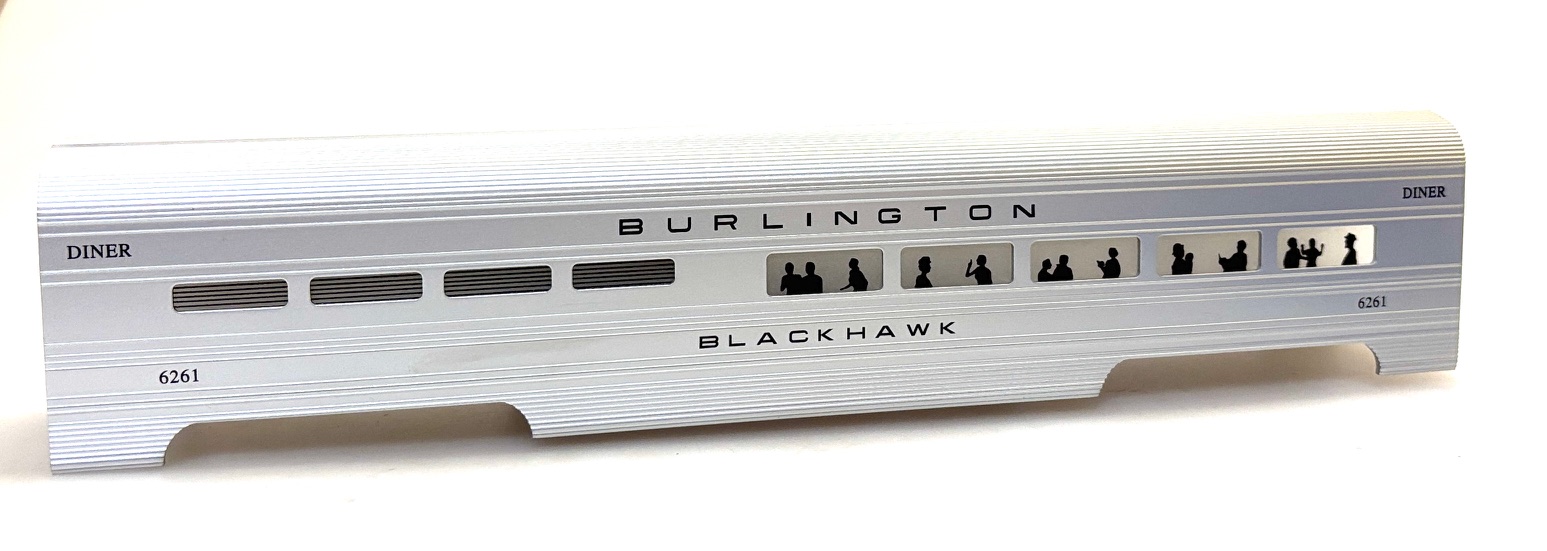 (image for) DINER SHELL BURLINGTON - BLACKHAWK #6261 (O SCALE ALUMINUM)