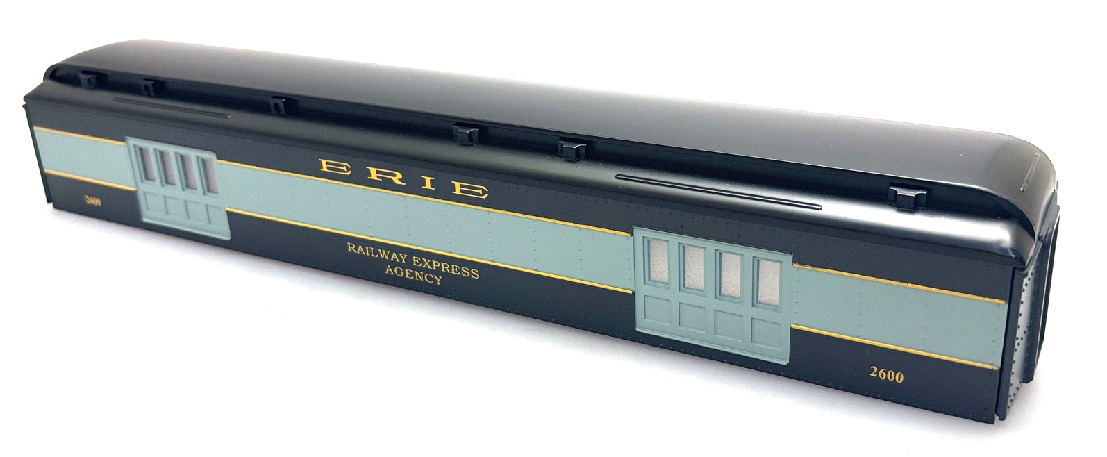 (image for) BAGGAGE SHELL ERIE - RAILWAY EXPRESS AGENCY #2600 (O SCALE 60' MADISON))
