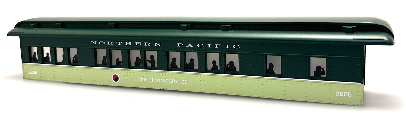 (image for) PASSENGER SHELL NORTHERN PACIFIC - NORTH COAST LIMITED #2605 (60' MADISON O SCALE)