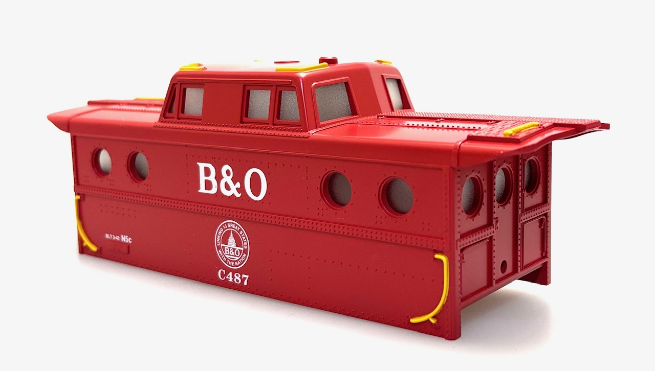 (image for) Shell - Baltimore & Ohio #C487 (O Scale Porthole Caboose)