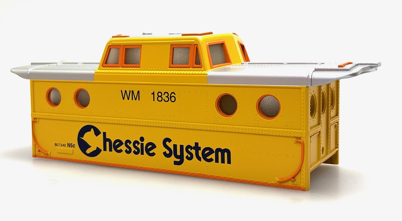 (image for) Shell - Chessie System #1836 (O Scale Porthole Caboose)