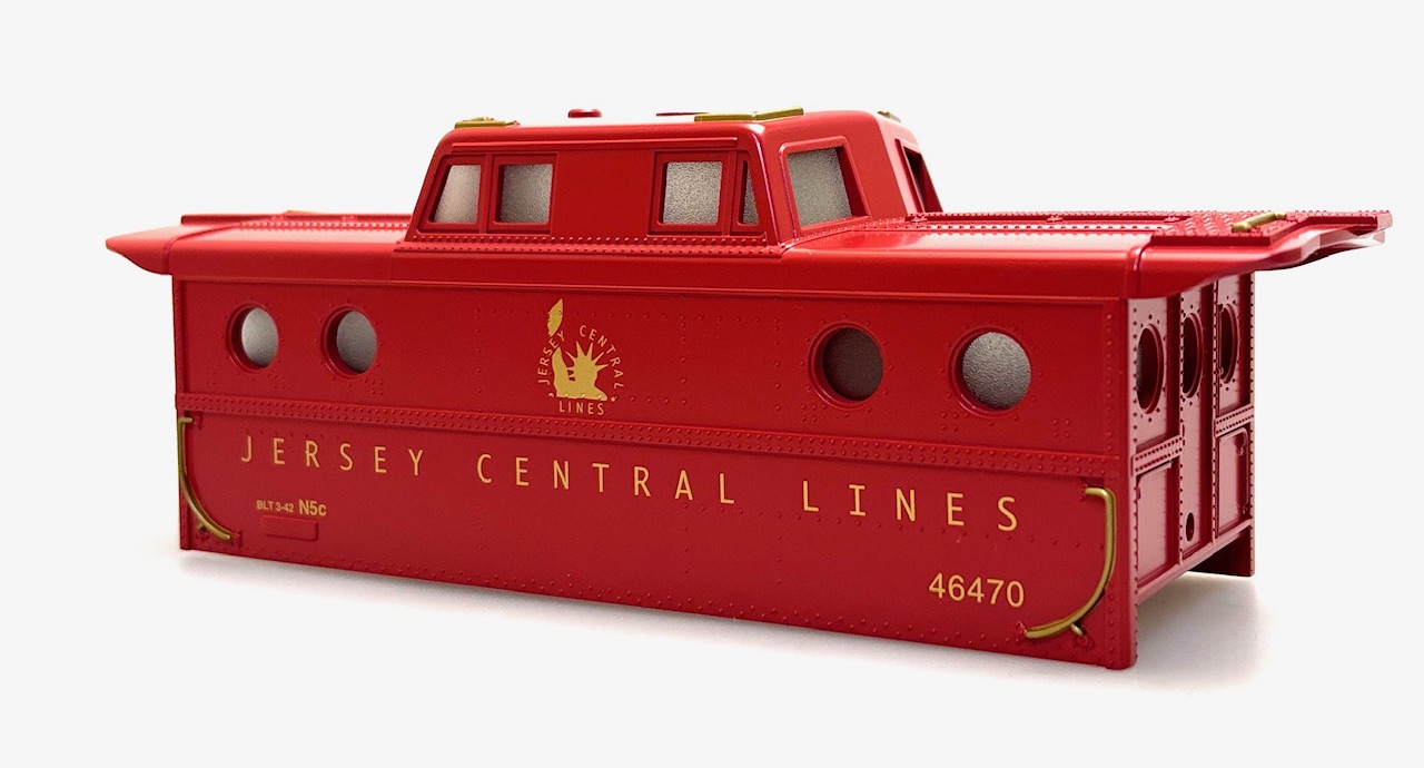 (image for) Shell - Jersey Central Lines #46470 (O Scale Porthole Caboose)