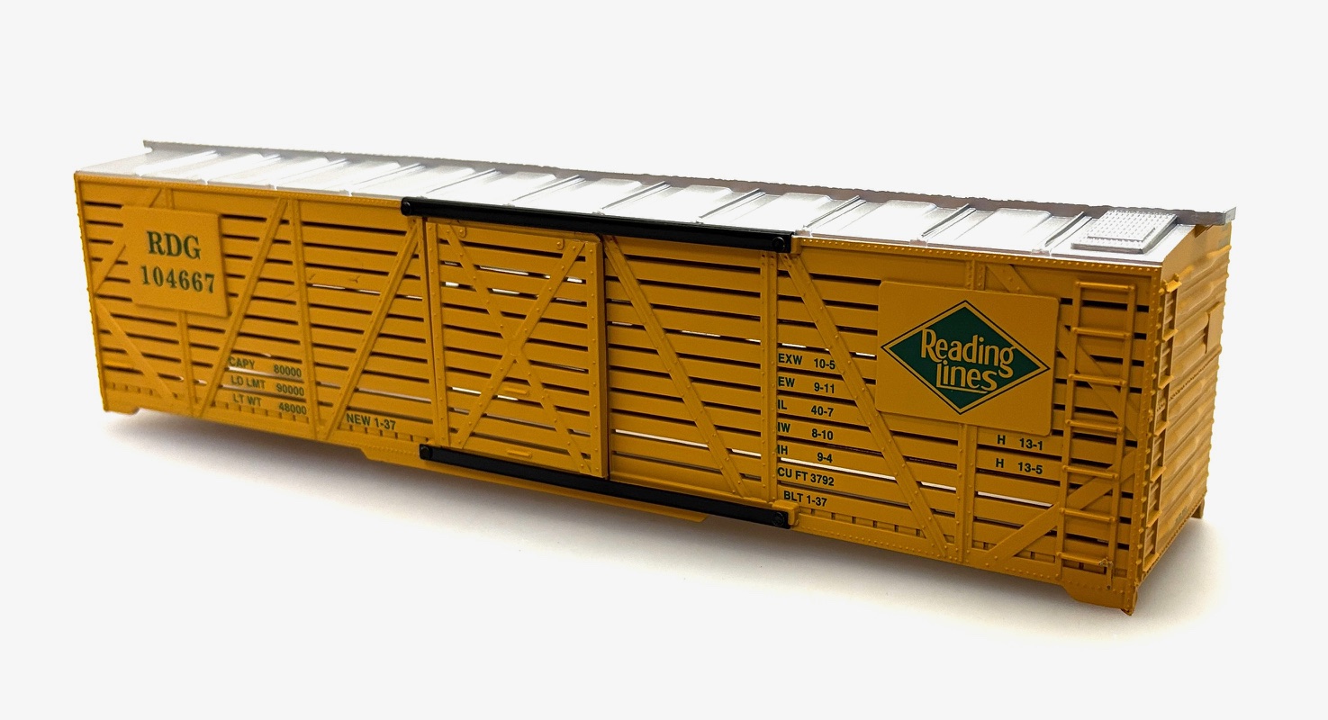 (image for) Shell - Reading Lines #104667 (O Scale 40ft Boxcar)