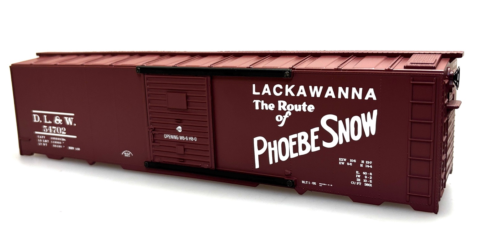 (image for) Shell - D.L. & W. #54702 (O Scale 40ft Boxcar)
