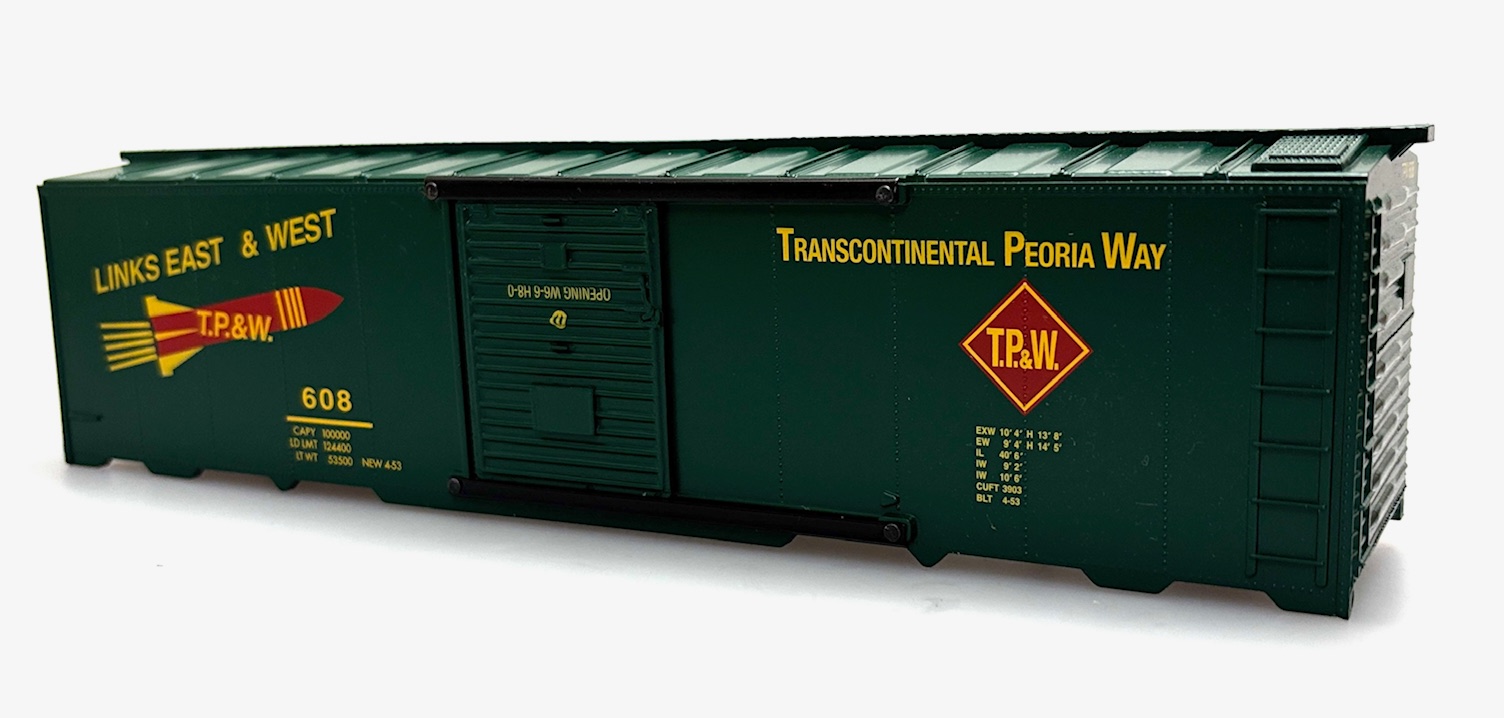 (image for) Shell - T. P. & W. #608 (O Scale 40ft Boxcar)