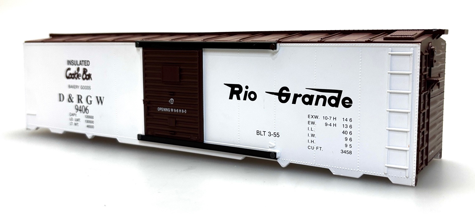 (image for) Shell - Rio Grande #9406 (O Scale 40ft Boxcar)