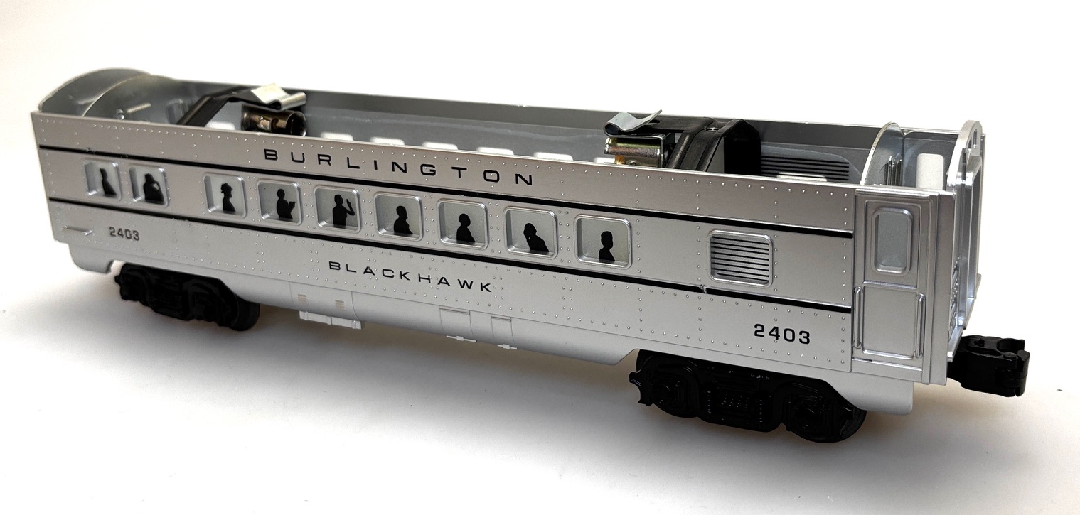 (image for) COACH W/O ROOF BURLINGTON - BLACKHAWK #2403 (O-27 SEMI SCALE) ALUM.