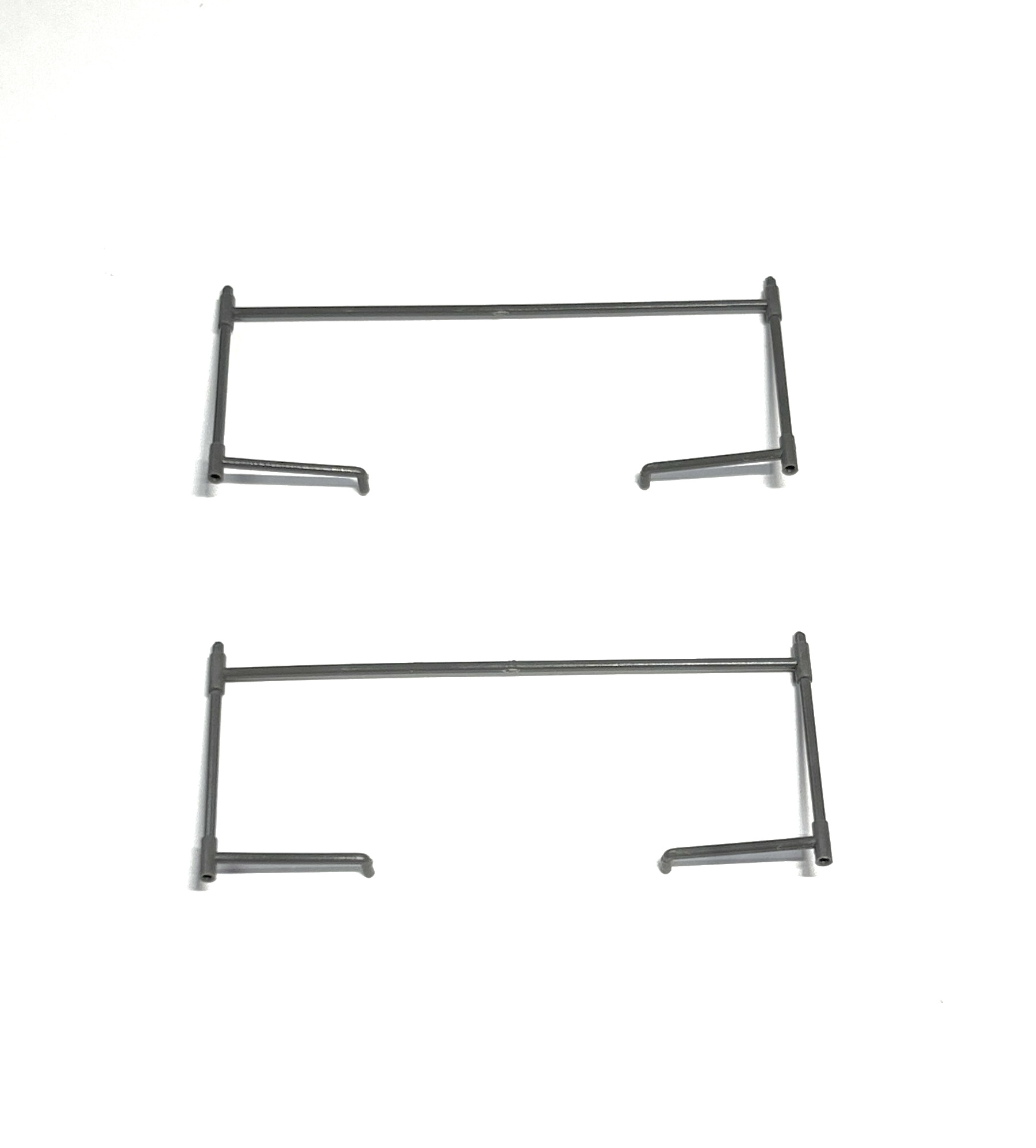 (image for) Rails Set, Front & Rear - Gray (O 44 Ton Scale)