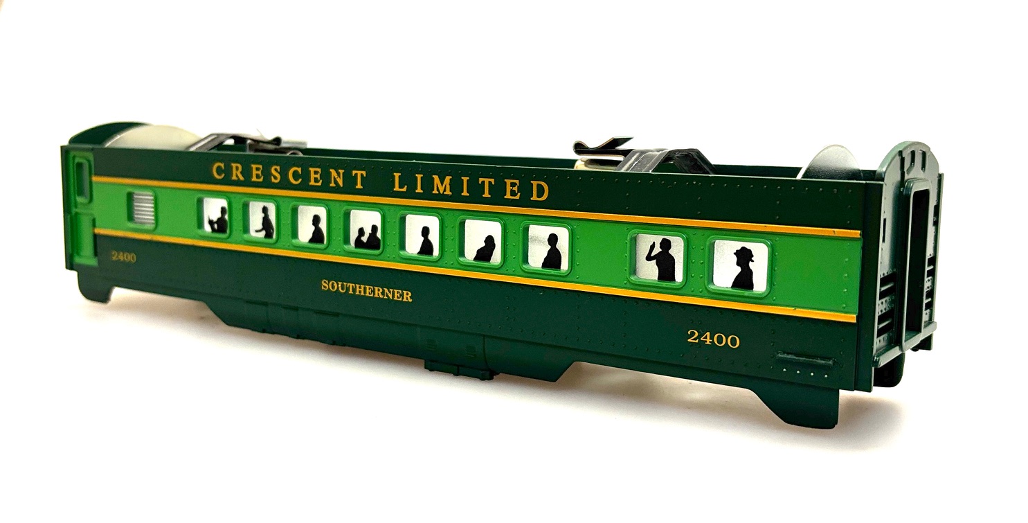 (image for) COACH SHELL W/O ROOF & TRUCKS SOUTHERN CRESCENT LMTD #2400 (O-27 SEMI)