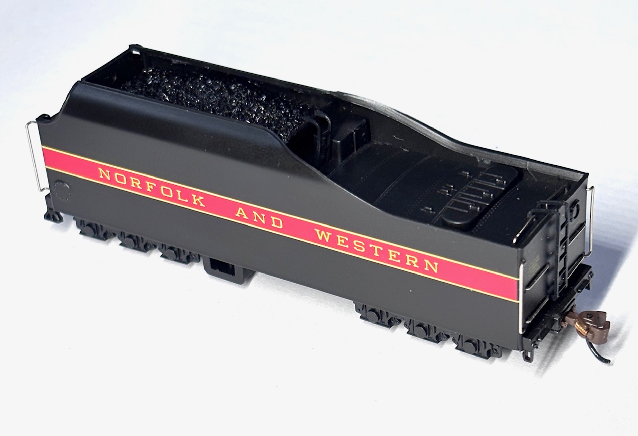 (image for) Complete Tender - Norfolk & Western (N Scale Class J 4-8-4 DCC SV)