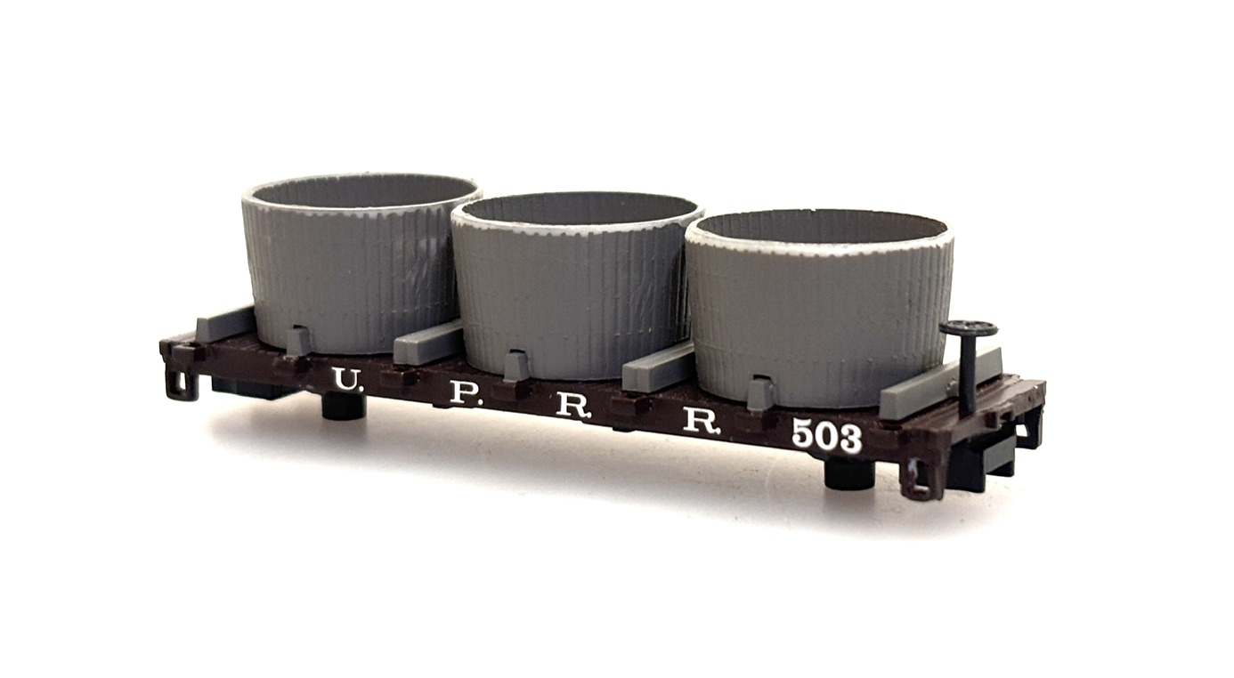 (image for) Water Tank Car Shell - U.P.R.R. #503 (N Scale Kitbashing)