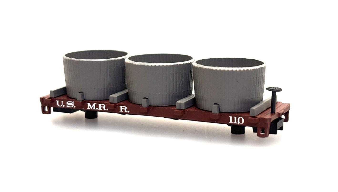 (image for) Water Tank Car Shell - U.S.M.R.R. #110 (N Scale Kitbashing)