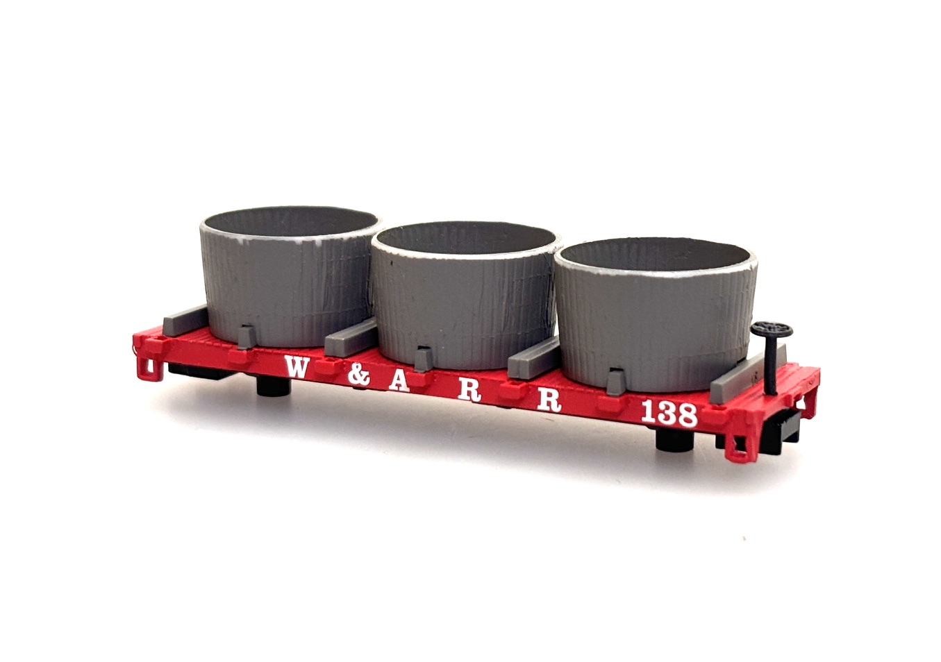 (image for) Water Tank Car Shell - W. & A. R. R. #138 (N Scale Kitbashing)