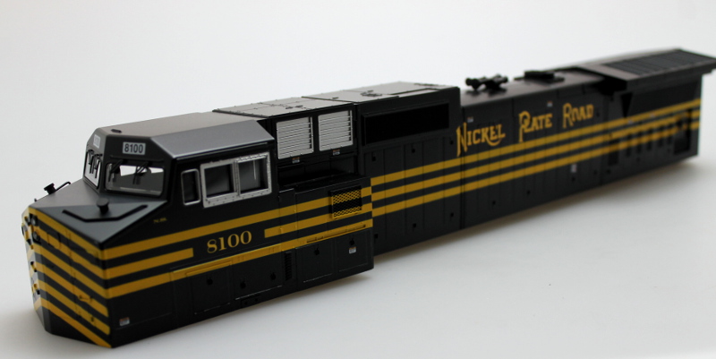 (image for) Body Shell-Nickle Plate #8100 (O Scale Dash 9)