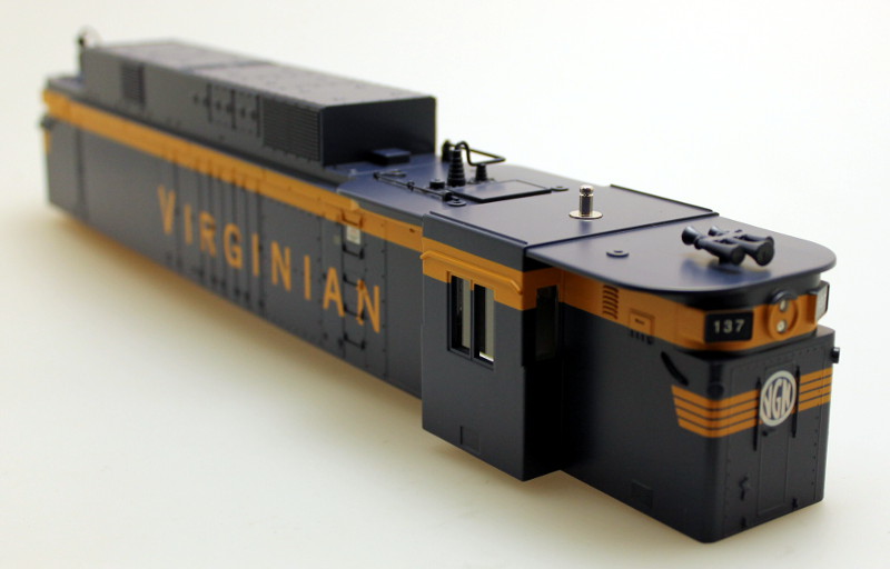 Body Shell - Virginian Blue/Yellow #137 (O Scale EF-4) - Click Image to Close