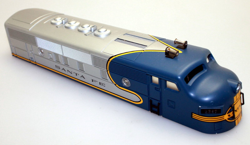 Body Shell - Santa Fe Silver/Blue #2347 (O Scale F3-A)