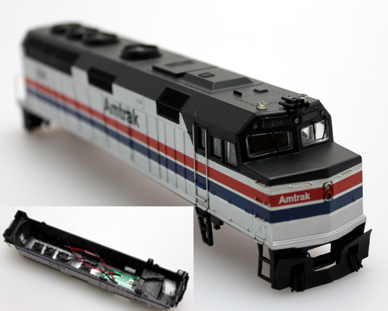 Body Shell - Amtrak #224, New (HO F40PH)