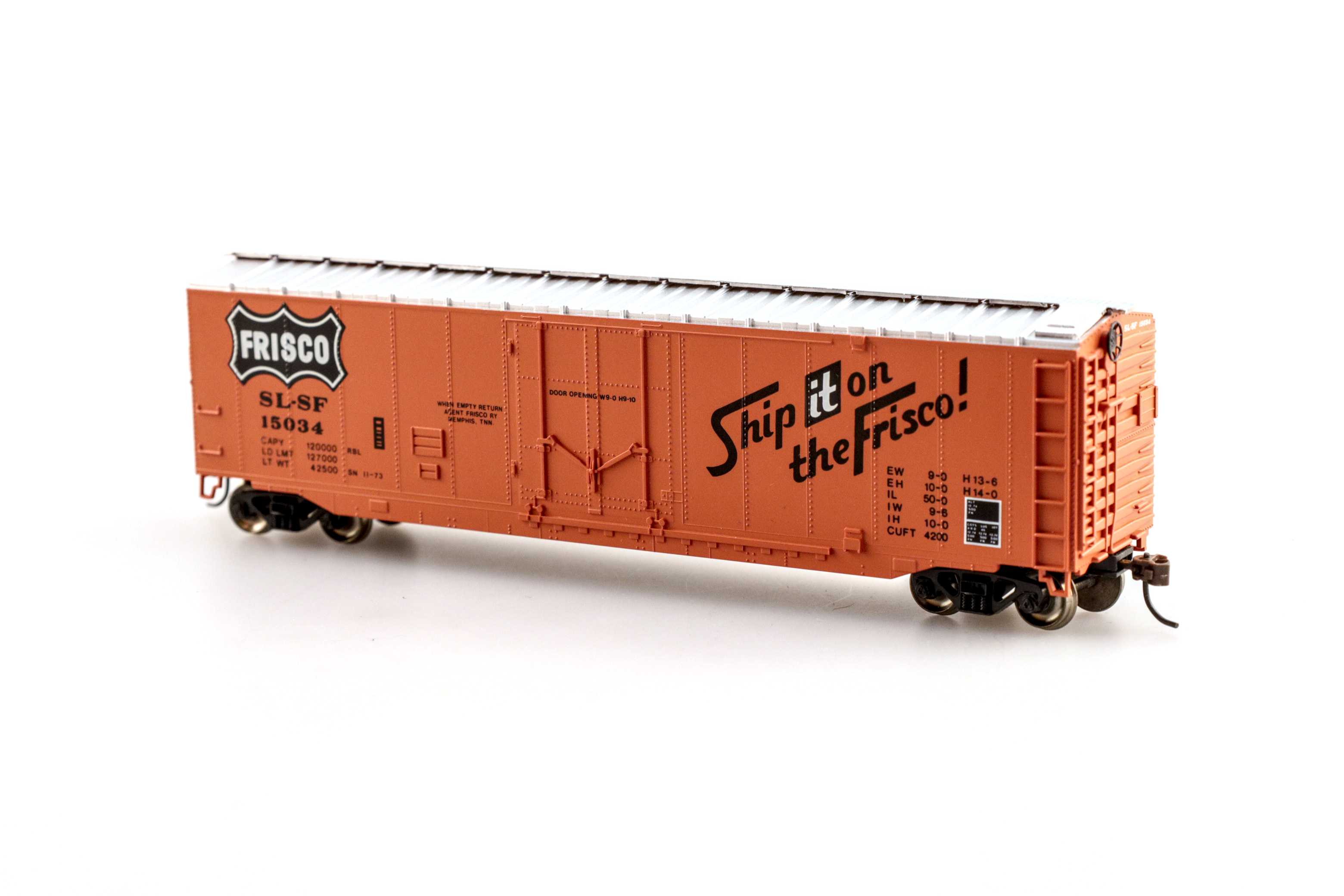 (image for) Frisco - 50' Plug Door Box Car (HO Scale) (WF)