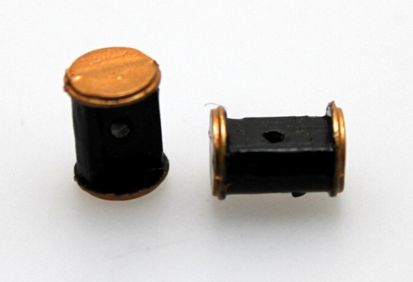 Cylinder/pair - Black/Gold (HO 4-4-0 American)