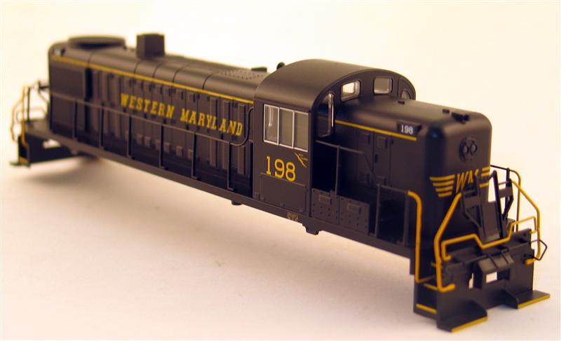 (image for) Loco Shell - Western Maryland #198 (HO RS-3)