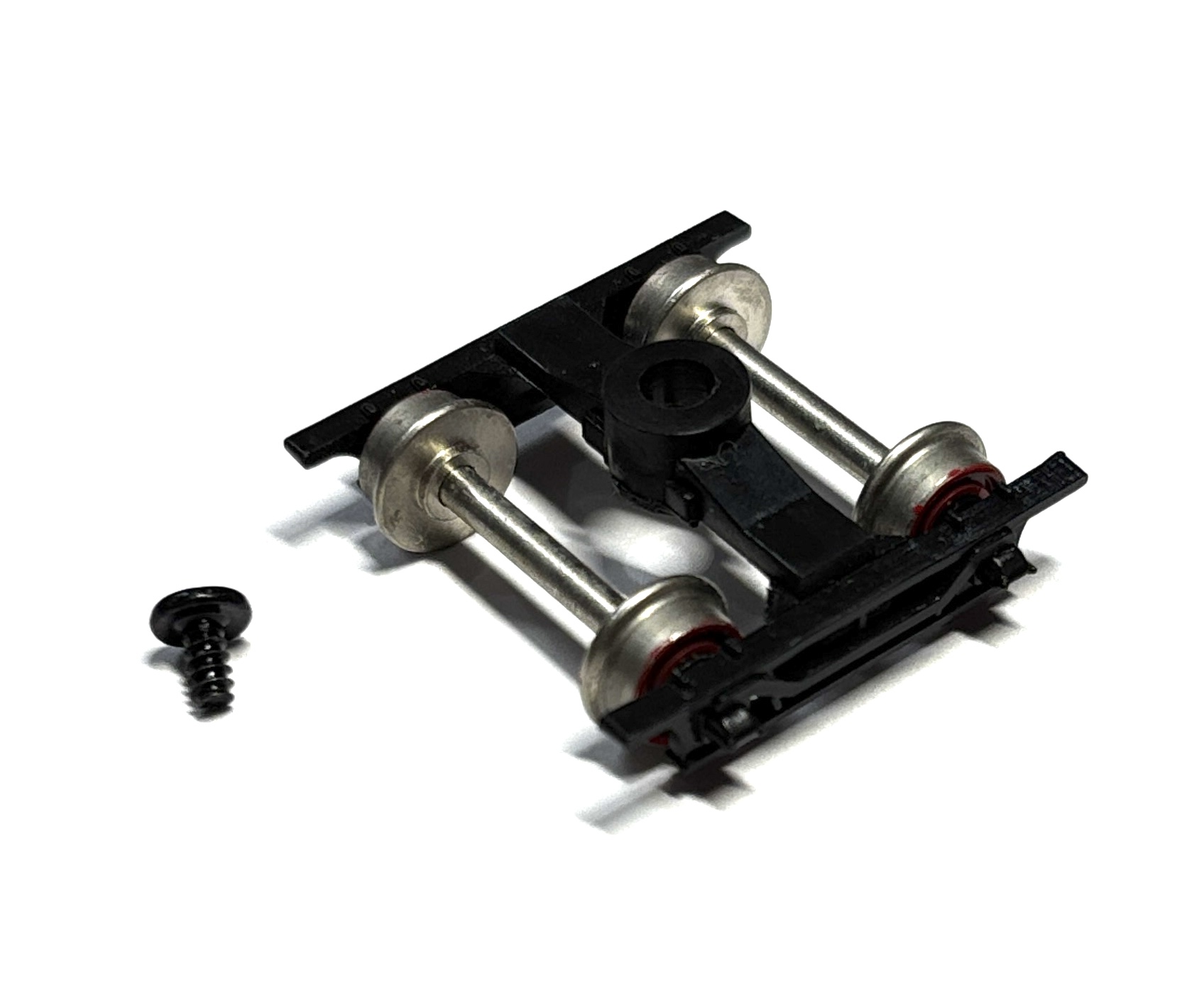 (image for) Tender Truck/each - Black Frame, Red Wheels (HO 4-4-0 American)