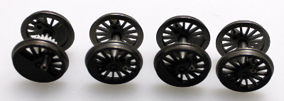Drive Wheels - Black (HO 2-8-4 Berkshire)