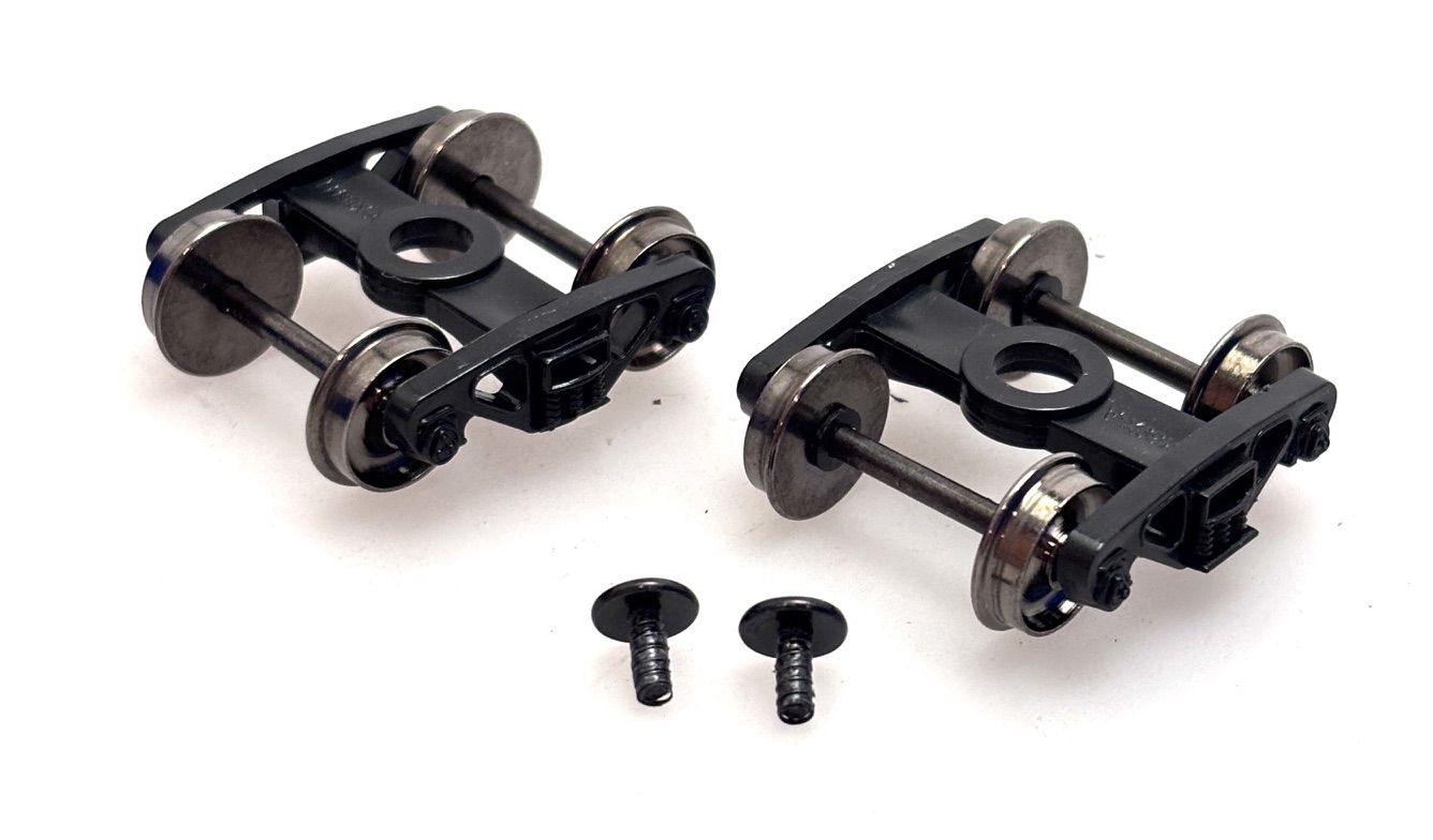 (image for) Freight Truck Pair W/ Metal Wheels (HO Rolling Stock)