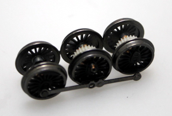 Drive Wheel Assembly - Black (N Scale K4 4-6-2) - Click Image to Close