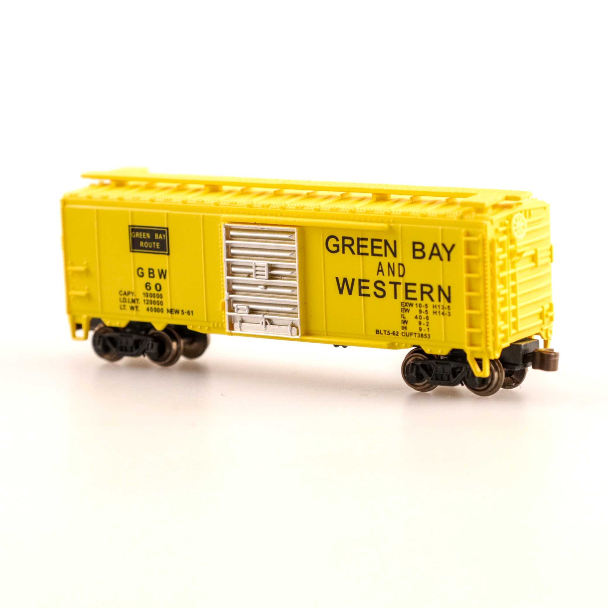 (image for) Green Bay & Western - 40' Box Car (N Scale) (WF)