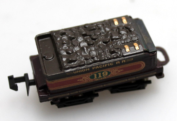 Tender Complete w/ motor - U.P. Brown #119 (N Scale 4-4-0) - Click Image to Close