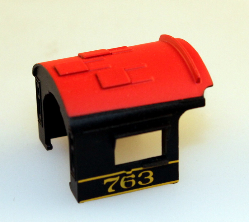 Cab - Black Cab w/ Red Hood #763 (N Scale 2-8-0)