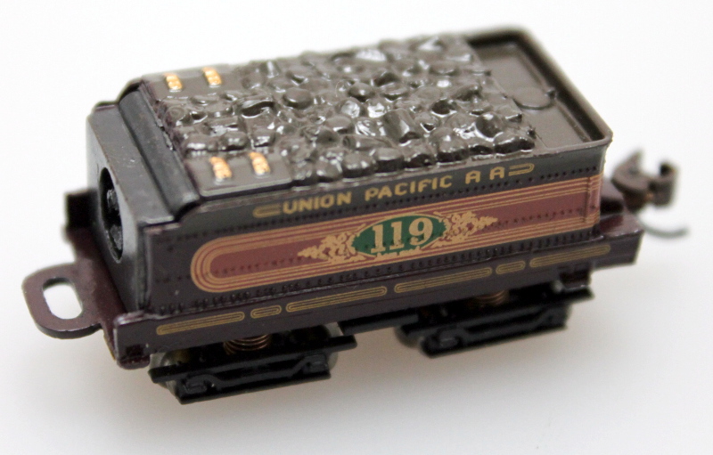 Tender Complete w/ motor - U.P. Brown #119 (N Scale 4-4-0) - Click Image to Close